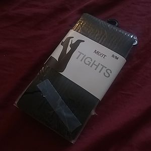 NWT Mixit Black Cable Rib Tights, Sz S/M